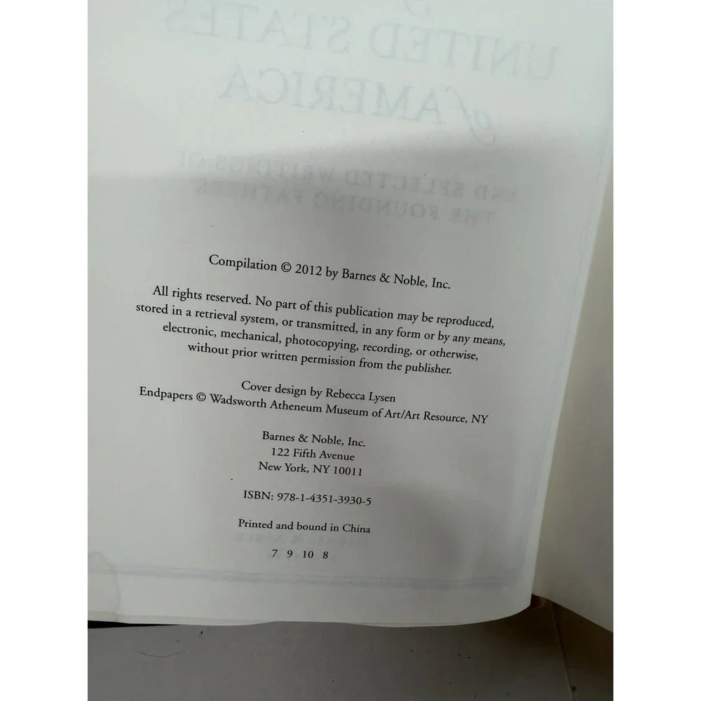 The Constitution of the United States Barnes & Noble 2012 Hardcover
